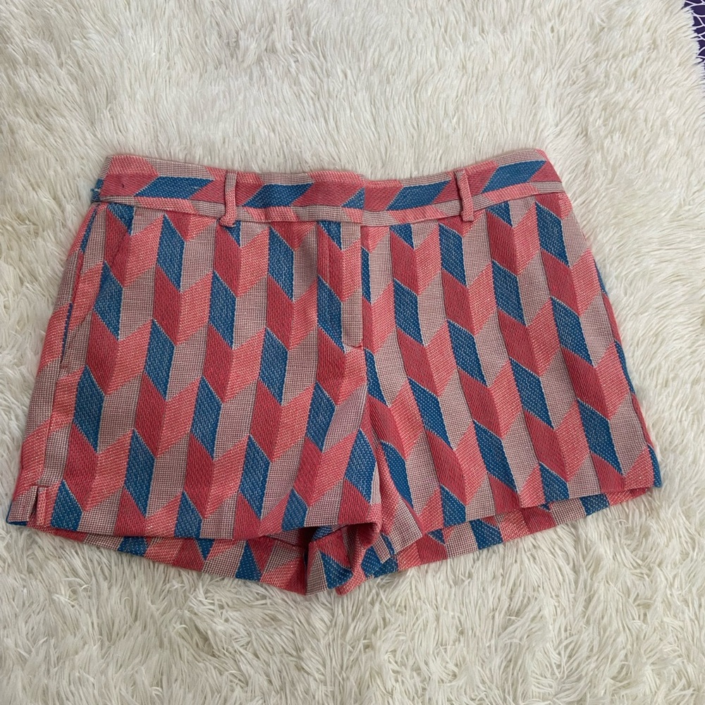 #7 THE RIVIERA SHORT Geometric Chevron Tweed Shorts